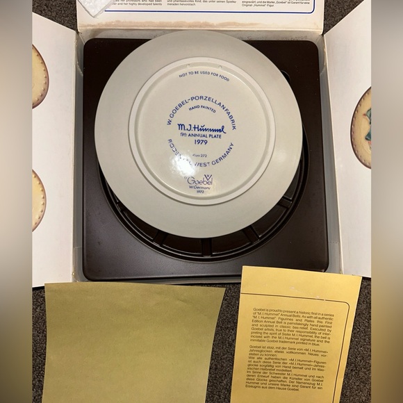 **6/$20** Vintage 1979 Goebel MJ Hummel Annual Collector Plate - Picture 2 of 5
